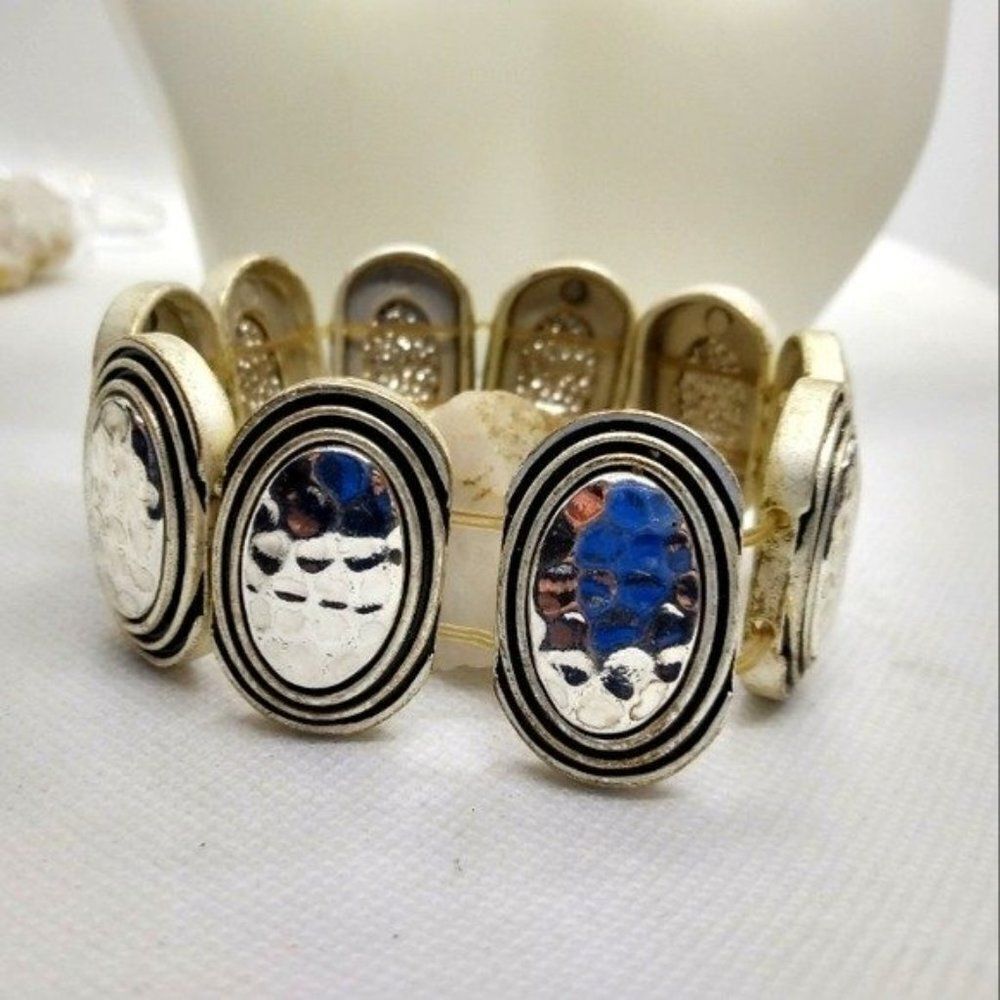 Premier design silver stretch bracelet‎